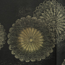 Load image into Gallery viewer, Haori Jacket Vintage(1950-1980) Black Chrysanthemum Silk #9572H3