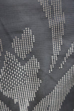 Load image into Gallery viewer, Haori Jacket Vintage(1950-1980) Black See-Through Flower Silk #8762A1