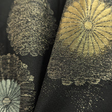 Load image into Gallery viewer, Haori Jacket Vintage(1950-1980) Black Chrysanthemum Silk #9572H3