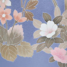 Load image into Gallery viewer, Kimono Pale Purple Gold Bellflower Tall Silk #9321F2