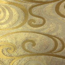 Load image into Gallery viewer, Fukuro Obi Vintage(1950-1980) Gold Whirlpool Silk BB190V1