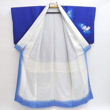 Load image into Gallery viewer, Kimono Blue Butterfly Peony Silk #9331F3