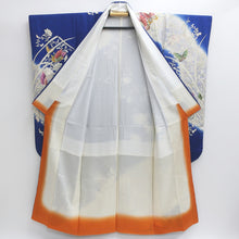 Load image into Gallery viewer, Furisode Blue Butterfly Silk #9154D4