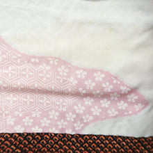 Load image into Gallery viewer, Haori Jacket Vintage(1950-1980) Black Vermillion Shibori Wave Silk #9563H3