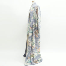 Load image into Gallery viewer, Kimono Gray Ushiwaka Kiyomizudera Landscape Silk #9353F4