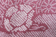 Load image into Gallery viewer, Haori Jacket Vintage(1950-1980) Ash Pink Full Shibori Flower Kumodori Silk #8294C2