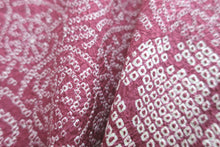 Load image into Gallery viewer, Haori Jacket Vintage(1950-1980) Ash Pink Full Shibori Flower Kumodori Silk #8294C2