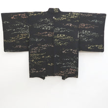 Load image into Gallery viewer, Haori Jacket Vintage(1950-1980) Black Gold Cloud Silk #9598H4