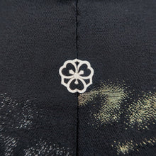 Load image into Gallery viewer, Haori Jacket Vintage(1950-1980) Black Gold Cloud Silk #9598H4