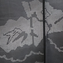 Load image into Gallery viewer, Haori Jacket Vintage(1950-1980) Black See-Through Folding Fan Bamboo Silk #9032D1