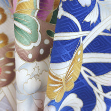 Load image into Gallery viewer, Furisode Blue Butterfly Silk #9154D4