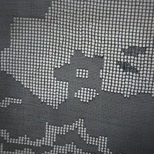 Load image into Gallery viewer, Haori Jacket Vintage(1950-1980) Black See-Through Folding Fan Bamboo Silk #9032D1