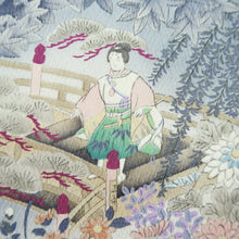 Load image into Gallery viewer, Kimono Gray Ushiwaka Kiyomizudera Landscape Silk #9353F4