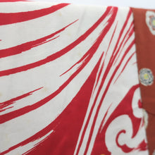 Load image into Gallery viewer, Haori Jacket Vintage(1920-1950) Light Brown Flower Rinzu Silk #9079D2