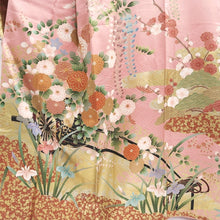 Load image into Gallery viewer, Furisode Pink Ume Wisteria Tall Silk #9498H1
