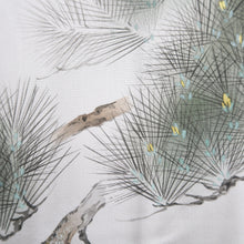 Load image into Gallery viewer, Men's Haori Vintage(1950-1980) Blue Black Ohshima Pine Tree Silk #9425G2