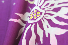 Load image into Gallery viewer, Haori Jacket Vintage(1920-1950) Purple Chrysanthemum Silk #8810A4