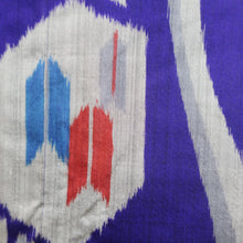 Load image into Gallery viewer, Haori Jacket Vintage(1920-1950) Blueish Purple Meisen Yabane Tall Silk #8980C3