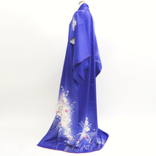 Load image into Gallery viewer, Kimono Blue Flower Tall Silk #9356F4