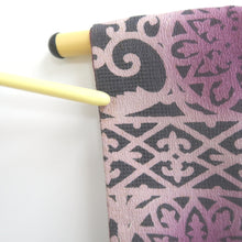 Load image into Gallery viewer, Haori Jacket Vintage(1950-1980) Purple Black Botanical Silk #9527H2