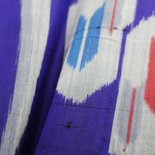 Load image into Gallery viewer, Haori Jacket Vintage(1920-1950) Blueish Purple Meisen Yabane Tall Silk #8980C3