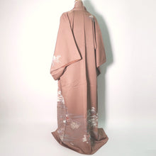 Load image into Gallery viewer, Kimono Rosybrown Chrysanthemum Pine Tree Silk #9146D4