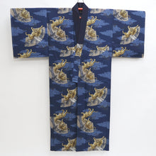 Load image into Gallery viewer, Men's Juban Vintage(1950-1980) Dark Blue Tiger Wool #9488G5