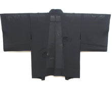 Load image into Gallery viewer, Haori Jacket Vintage(1950-1980) Black See-Through Embroidery Flower Silk #9036D1