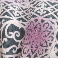 Load image into Gallery viewer, Haori Jacket Vintage(1950-1980) Purple Black Botanical Silk #9527H2