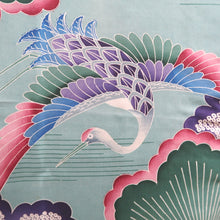 Load image into Gallery viewer, Haori Jacket Vintage(1950-1980) Purple Black Botanical Silk #9527H2