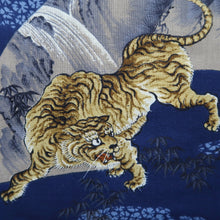 Load image into Gallery viewer, Men's Juban Vintage(1950-1980) Dark Blue Tiger Wool #9488G5