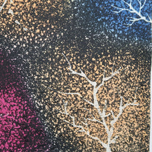 Load image into Gallery viewer, Haori Jacket Vintage(1950-1980) Black Blue Pink Tree Silk #9446G3