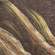 Load image into Gallery viewer, Haori Jacket Vintage(1950-1980) Brown Wave Silk #9552H2