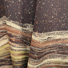 Load image into Gallery viewer, Haori Jacket Vintage(1950-1980) Brown Wave Silk #9552H2