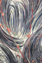 Load image into Gallery viewer, Haori Jacket Vintage(1950-1980) Cream white Gray Plum blossom Branch Silk #8564G1