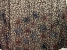 Load image into Gallery viewer, Kimono Vintage(1920-1950) Light Brown Chrysanthemum Rinzu Silk #8200B3