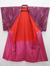 Load image into Gallery viewer, Kimono Vintage(1920-1950) Wine red Tsubame Silk #8011N2
