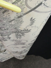 Load image into Gallery viewer, Kimono Cream white Peony Plum blossom Komon Silk #7968M4