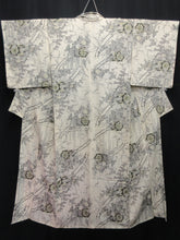 Load image into Gallery viewer, Kimono Cream white Peony Plum blossom Komon Silk #7968M4