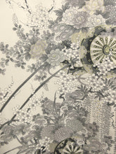 Load image into Gallery viewer, Kimono Cream white Peony Plum blossom Komon Silk #7968M4