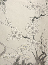 Load image into Gallery viewer, Kimono Cream white Peony Plum blossom Komon Silk #7968M4