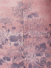 Load image into Gallery viewer, Kimono Reddish Pink Chrysanthemum Tsukesage Tall Silk #8206B3