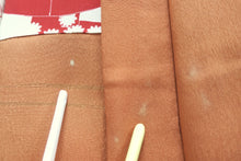 Load image into Gallery viewer, Haori Jacket Vintage(1920-1950) Dark Persimmon Bamboo Silk #8752K1