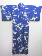 Load image into Gallery viewer, Kimono Blue Komon Rinzu Tall Silk #8150B1