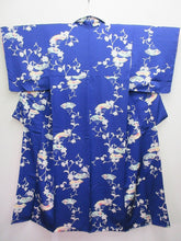 Load image into Gallery viewer, Kimono Blue Komon Rinzu Tall Silk #8150B1