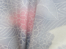 Load image into Gallery viewer, Haori Jacket Vintage(1950-1980) Cream white Light Gray Ajisai Silk #7947M3