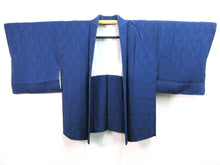 Load image into Gallery viewer, Haori Jacket Blue Flat grain Rinzu #92