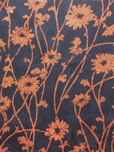 Load image into Gallery viewer, Haori Jacket Vintage(1950-1980) Black Flower Rinzu #68