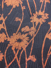 Load image into Gallery viewer, Haori Jacket Vintage(1950-1980) Black Flower Rinzu #68