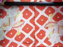 Load image into Gallery viewer, Haori Jacket Vintage(Pre-1920) Purple Ichimatsu moyou Crane Birds #60